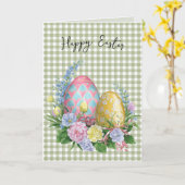 イースターエッグオンジンガム カード (黄色い花)