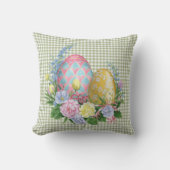 イースターエッグオンジンガム クッション (正面)