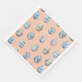 イースターエッグオンピーチペーパーナプキン (コーナー)