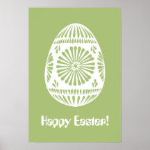 イースターエッグカスタム文字ポスター