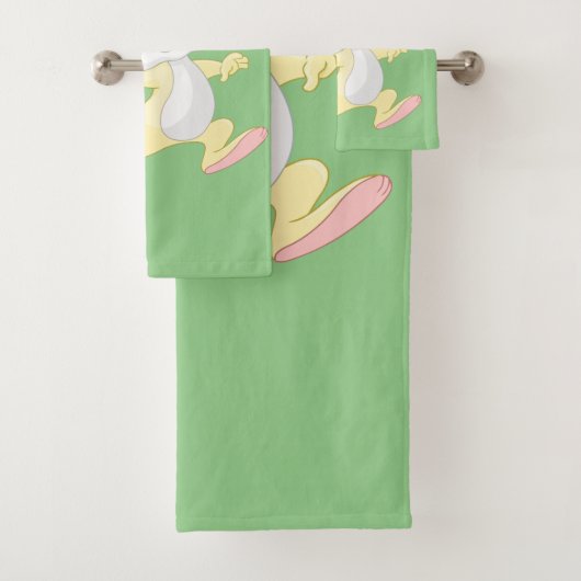 イースターエッグカラフルバスケット付きイースターバニー バスタオルセット (インサイチュ)