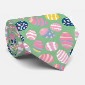 イースターエッグカラフルパターン ネクタイ (ロール)