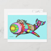 イースターエッグクジラ シーズンポストカード (正面/裏面)