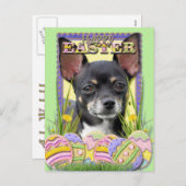 イースターエッグクッキー – チワワ シーズンポストカード (正面/裏面)