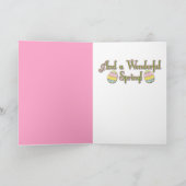 イースターエッグクッキー – チワワ – デイジー シーズンカード (内部)