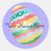 イースターエッグクラシックシール付きイースターエッグ ラウンドシール (正面)