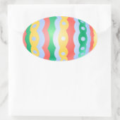 イースターエッグクラシックシール付きイースターエッグ 楕円形シール (バッグ)