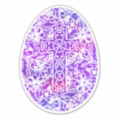 イースターエッグクロス水カラースタイル シール (正面)