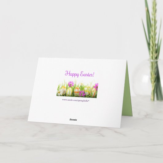 イースターエッググリーティングカード シーズンカード (裏面)