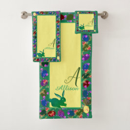 イースターエッググリーン バスタオルセット