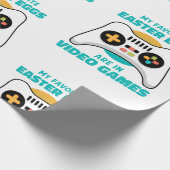 イースターエッグゲーマーおもしろい ラッピングペーパー (角)