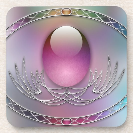 イースターエッグコックコースター コースター (正面)