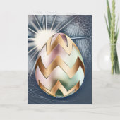 イースターエッグサンシャインヨガガールハッピーバースデー カード (裏面)