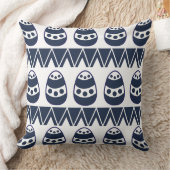 イースターエッグシェブロンストライプハッピーイースターパターン クッション (ブランケット)