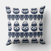 イースターエッグシェブロンストライプハッピーイースターパターン クッション (裏面)