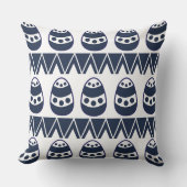 イースターエッグシェブロンストライプハッピーイースターパターン クッション (正面)