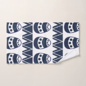 イースターエッグシェブロンストライプハッピーイースターパターン バスタオルセット (ハンドタオル)