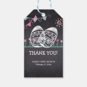 イースターエッグシャルボードスケッチベビーシャワー ギフトタグ (正面)