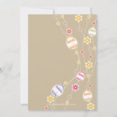 イースターエッグスイースターブランチディナーパーティの招待状 招待状 (裏面)