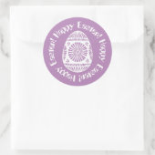 イースターエッグステッカー ラウンドシール (バッグ)