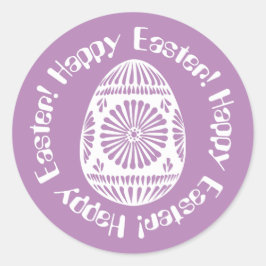 イースターエッグステッカー ラウンドシール