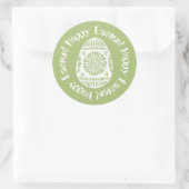 イースターエッグステッカー ラウンドシール (バッグ)