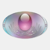 イースターエッグステッカー 楕円形シール (正面)