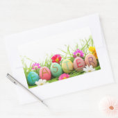 イースターエッグステッカー 長方形シール (封筒)