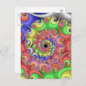 イースターエッグスパイラルフラクタル シーズンポストカード (正面/裏面)