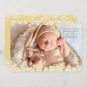 イースターエッグスフォトフレーム誕生発表 招待状 (正面/裏面)