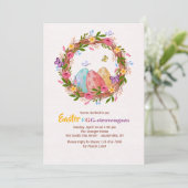 イースターエッグスリース招待状 招待状 (スタンド正面)