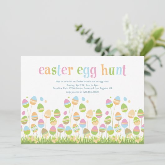 イースターエッグズインザパーク招待状 招待状 (スタンド正面)