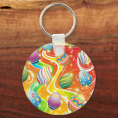 イースターエッグズ装飾デザイン キーホルダー (正面)