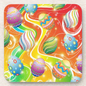イースターエッグズ装飾デザイン コースター (正面)