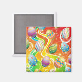 イースターエッグズ装飾デザイン マグネット (正面/裏面)