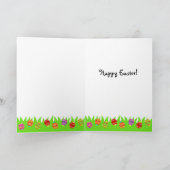 イースターエッグチョコレートラブラドール子犬マンガ シーズンカード (内部)