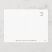 イースターエッグチョコレートラブラドール子犬マンガ シーズンポストカード (裏面)