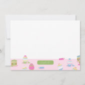 イースターエッグデコレーション パーティー招待状 招待状 (裏面)