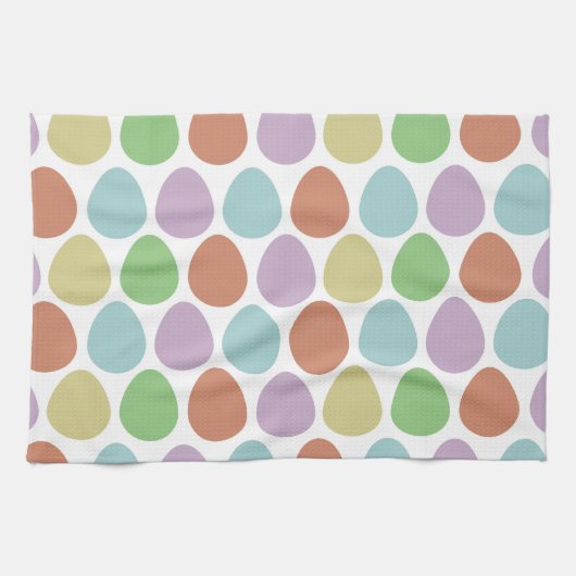 イースターエッグデコールパターン キッチンタオル (横)