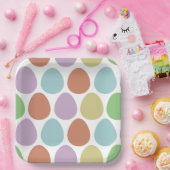 イースターエッグデコールパターン ペーパープレート (パーティー)