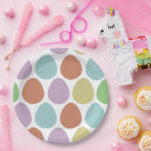 イースターエッグデコールパターン ペーパープレート (パーティー)