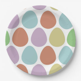 イースターエッグデコールパターン ペーパープレート
