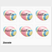 イースターエッグデザイン スクエアシール (シート)