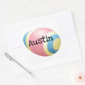 イースターエッグデザイン スクエアシール (封筒)