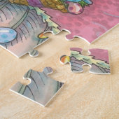 イースターエッグドラゴンファンタジーパズルピンク ジグソーパズル (側面)