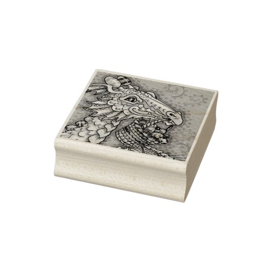 イースターエッグドラゴン、ファンタジーゴムのスタンプ閉じる ラバースタンプ (スタンプ)