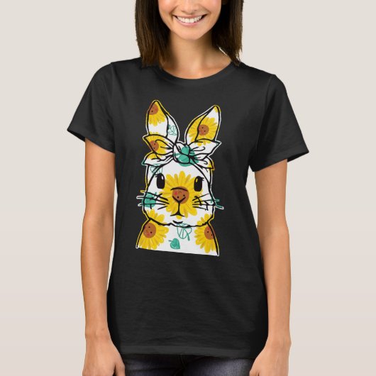 イースターエッグナース聴診器スクラブトップ春Sq Tシャツ (正面)
