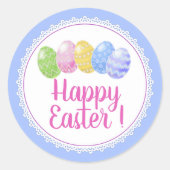 イースターエッグハッピーイースター休暇の供給、イースター ラウンドシール (正面)