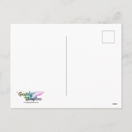 イースターエッグハッピーイースター挨拶 シーズンポストカード (裏面)