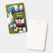 イースターエッグハンターIDバッジ バッジ (正面＆裏面)